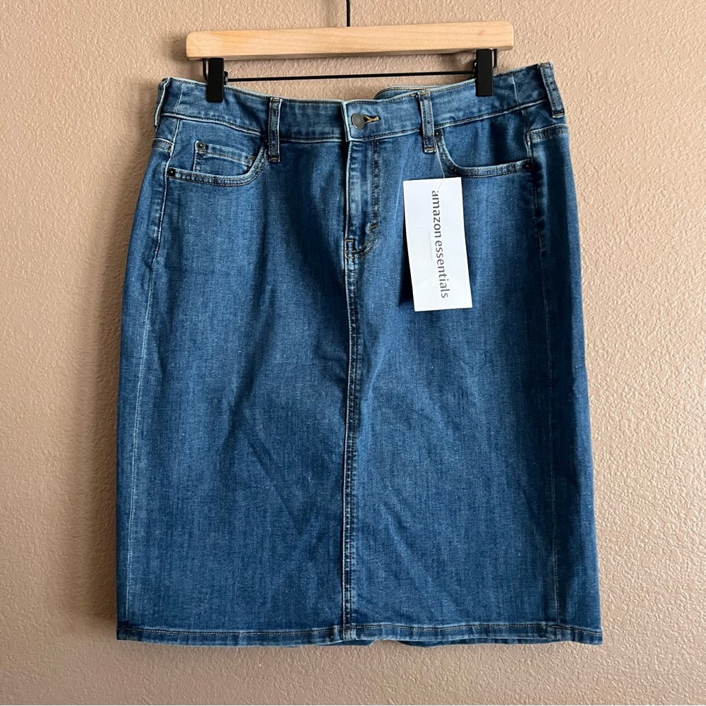 Amazon Essentials Denim Mini Skirt Size 14